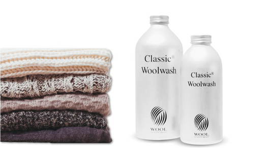 Hvordan vasker man uld med Classic Woolwash vaskemiddel?